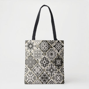 Seamless patchwork tile with Islam, Arabic, Indian Tote Bag