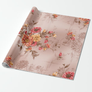 seamless pattern and flower with backgroundart,flo wrapping paper