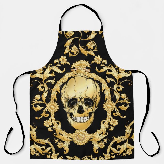 Seamless pattern, background In baroque, rococo, v Apron (Front)