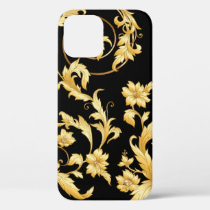 Seamless pattern, background In baroque, rococo, v iPhone 12 Case