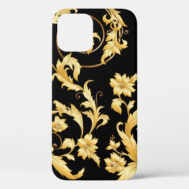 Seamless pattern, background In baroque, rococo, v Case-Mate iPhone Case (Back)