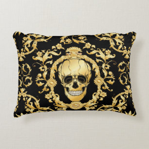 Seamless pattern, background In baroque, rococo, v Decorative Cushion