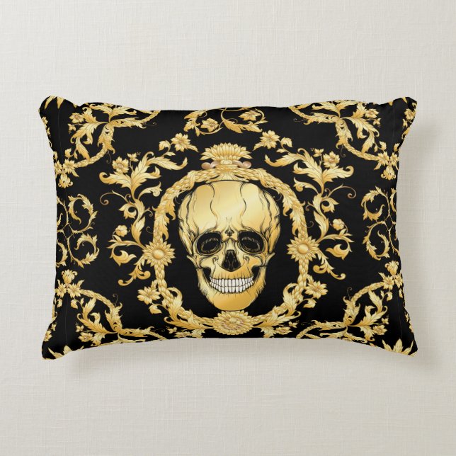 Seamless pattern, background In baroque, rococo, v Decorative Cushion (Front)
