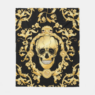 Seamless pattern, background In baroque, rococo, v Fleece Blanket