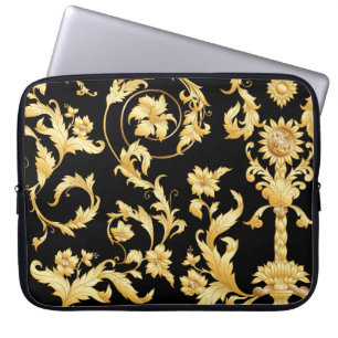 Seamless pattern, background In baroque, rococo, v Laptop Sleeve