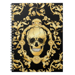 Seamless pattern, background In baroque, rococo, v Notebook