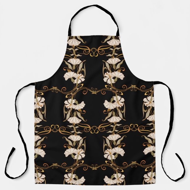 Seamless pattern, background with decorative eleme apron (Front)