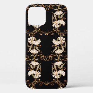 Seamless pattern, background with decorative eleme iPhone 12 case