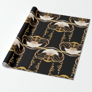 Seamless pattern, background with decorative eleme wrapping paper