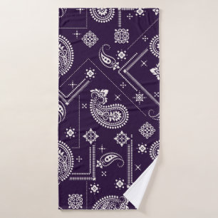 Seamless pattern based on ornament paisley Bandann Bath Towel