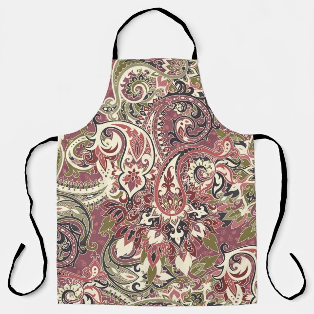 Seamless pattern based on traditional Asian elemen Apron (Front)