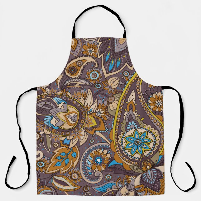 Seamless pattern based on traditional Asian elemen Apron (Front)