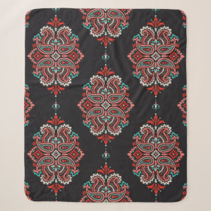Seamless pattern based on traditional Asian elemen Sherpa Blanket