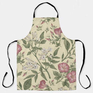 Seamless pattern. Beautiful fabric blooming realis Apron