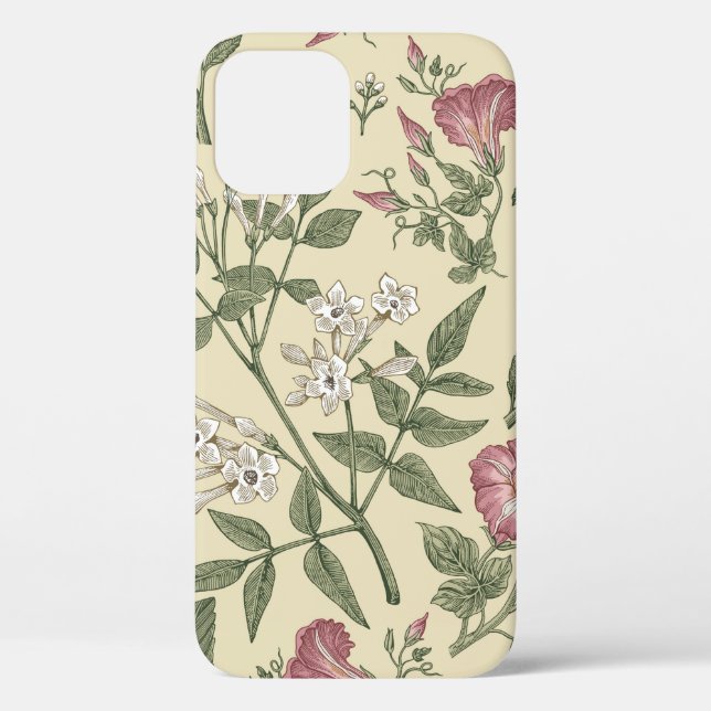 Seamless pattern. Beautiful fabric blooming realis Case-Mate iPhone Case (Back)