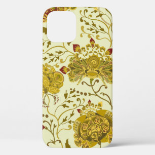 Seamless pattern, big indian paisley flowers. Tren iPhone 12 Case