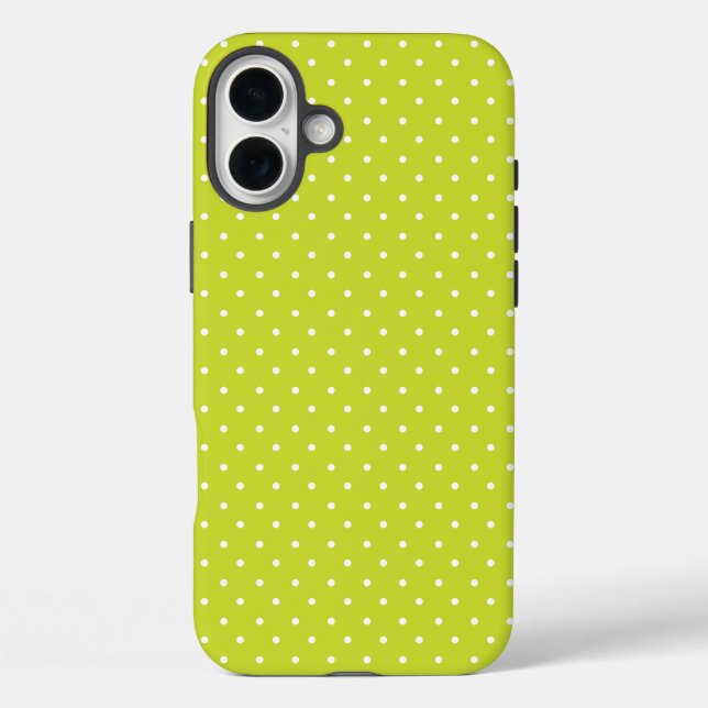 Seamless pattern  bright lime polka dot pattern Case-Mate iPhone case (Back)