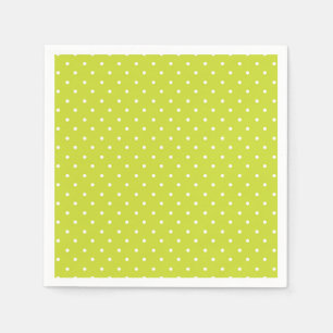 Seamless pattern bright lime polka dot pattern napkin