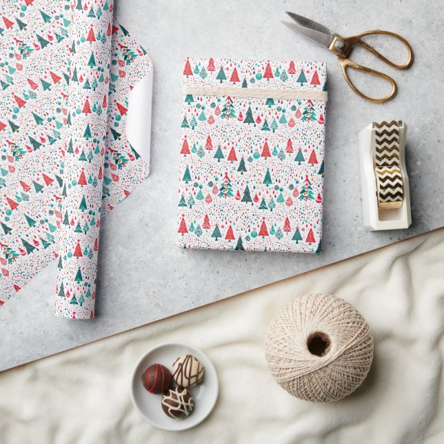 Seamless Pattern Christmas Day Wrapping Paper (Crafts)