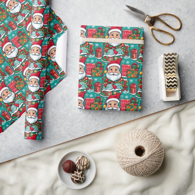 Seamless Pattern Christmas Day Wrapping Paper (Crafts)