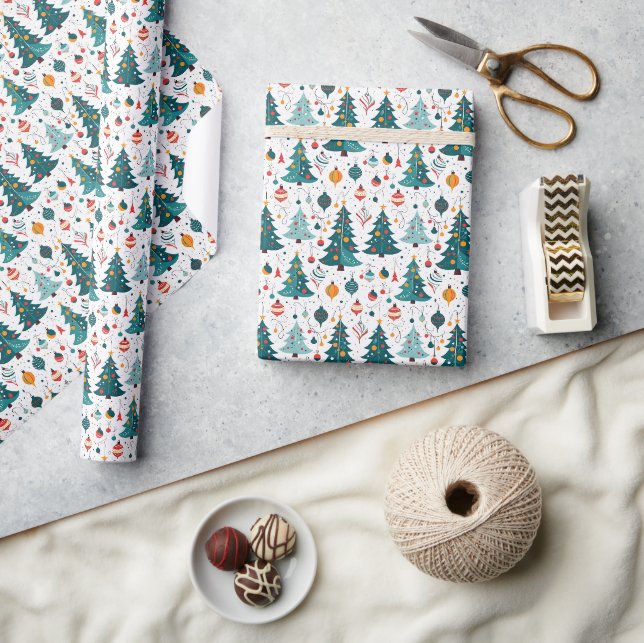 Seamless Pattern Christmas Day Wrapping Paper (Crafts)