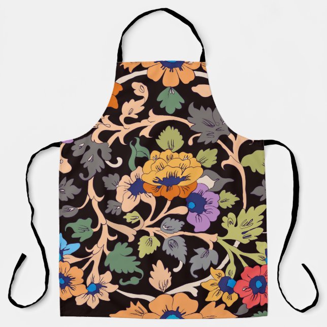 seamless pattern. classic islamic floral ornament. apron (Front)