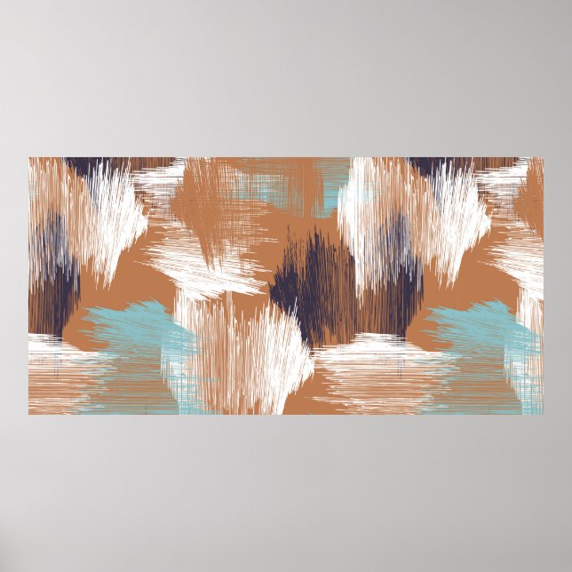 Seamless pattern colourful dots poster (Front)