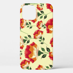 Seamless pattern, colourful flower decoration. iPhone 12 case