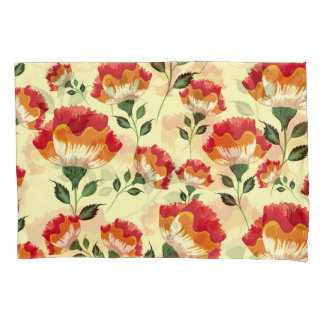 Seamless pattern, colourful flower decoration. pillowcase