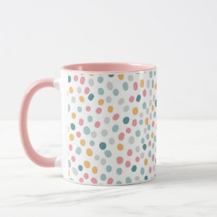 Seamless Pattern Colourful Polka Dots Mug
