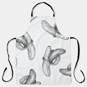 Seamless pattern design or background with banana. apron