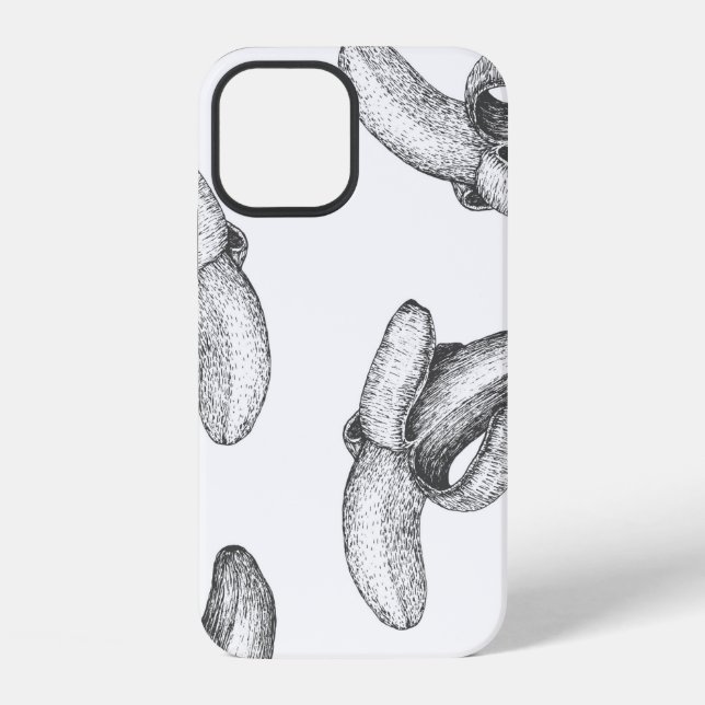 Seamless pattern design or background with banana. iPhone case (Back)