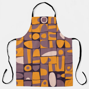 Seamless pattern design with sloppy geometric shap apron