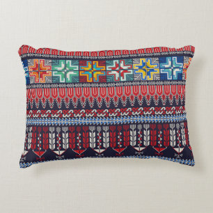 Seamless pattern design with traditional Palestini Decorative Cushion