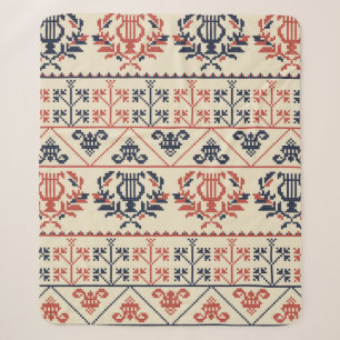 Seamless pattern design with traditional Palestini Sherpa Blanket