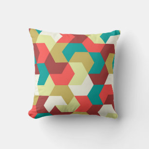Seamless pattern. Endless background of geometric Cushion
