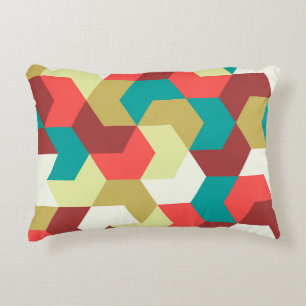 Seamless pattern. Endless background of geometric  Decorative Cushion