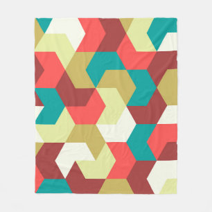 Seamless pattern. Endless background of geometric Fleece Blanket