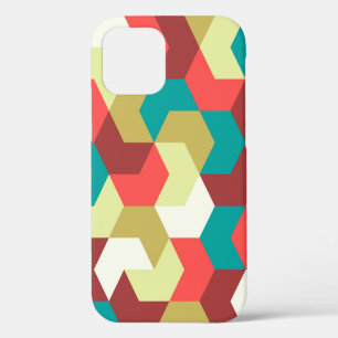 Seamless pattern. Endless background of geometric  iPhone 12 Case