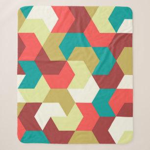 Seamless pattern. Endless background of geometric Sherpa Blanket