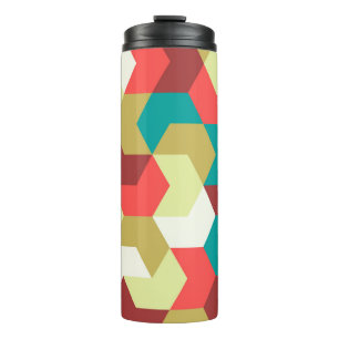 Seamless pattern. Endless background of geometric Thermal Tumbler