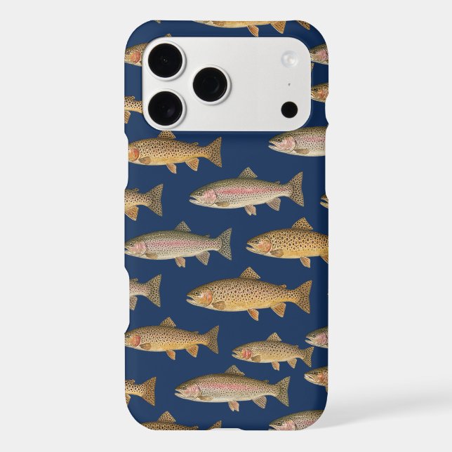 Seamless Pattern Fishing Lover  – Trout Fishing    (Back)