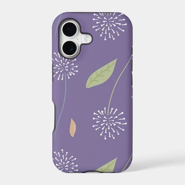 Seamless pattern, floral background, purple backgr (Back)
