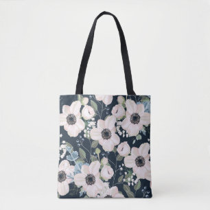 Seamless pattern floral watercolor style design: g tote bag