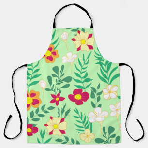 Seamless pattern flower and leaveshome decor, back apron