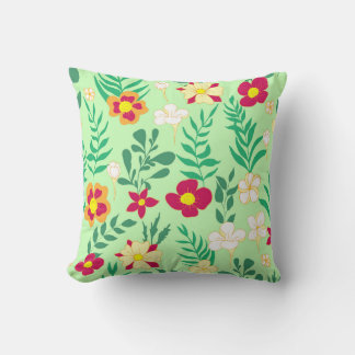 Seamless pattern flower and leaveshome decor, back cushion
