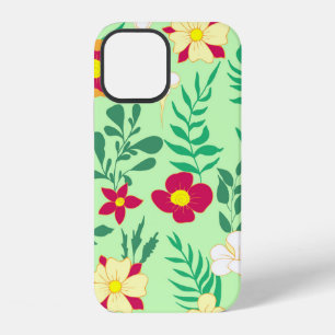 Seamless pattern flower and leaveshome decor, back iPhone 12 case