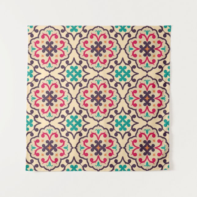 Seamless pattern from RETRO. Tapestry (Front)