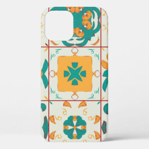 Seamless pattern from the 9 arabic tilesabstract,a iPhone 12 case