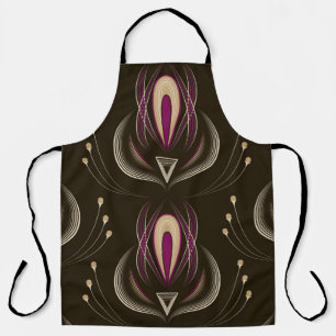 Seamless pattern graphic ornament. Floral stylish Apron